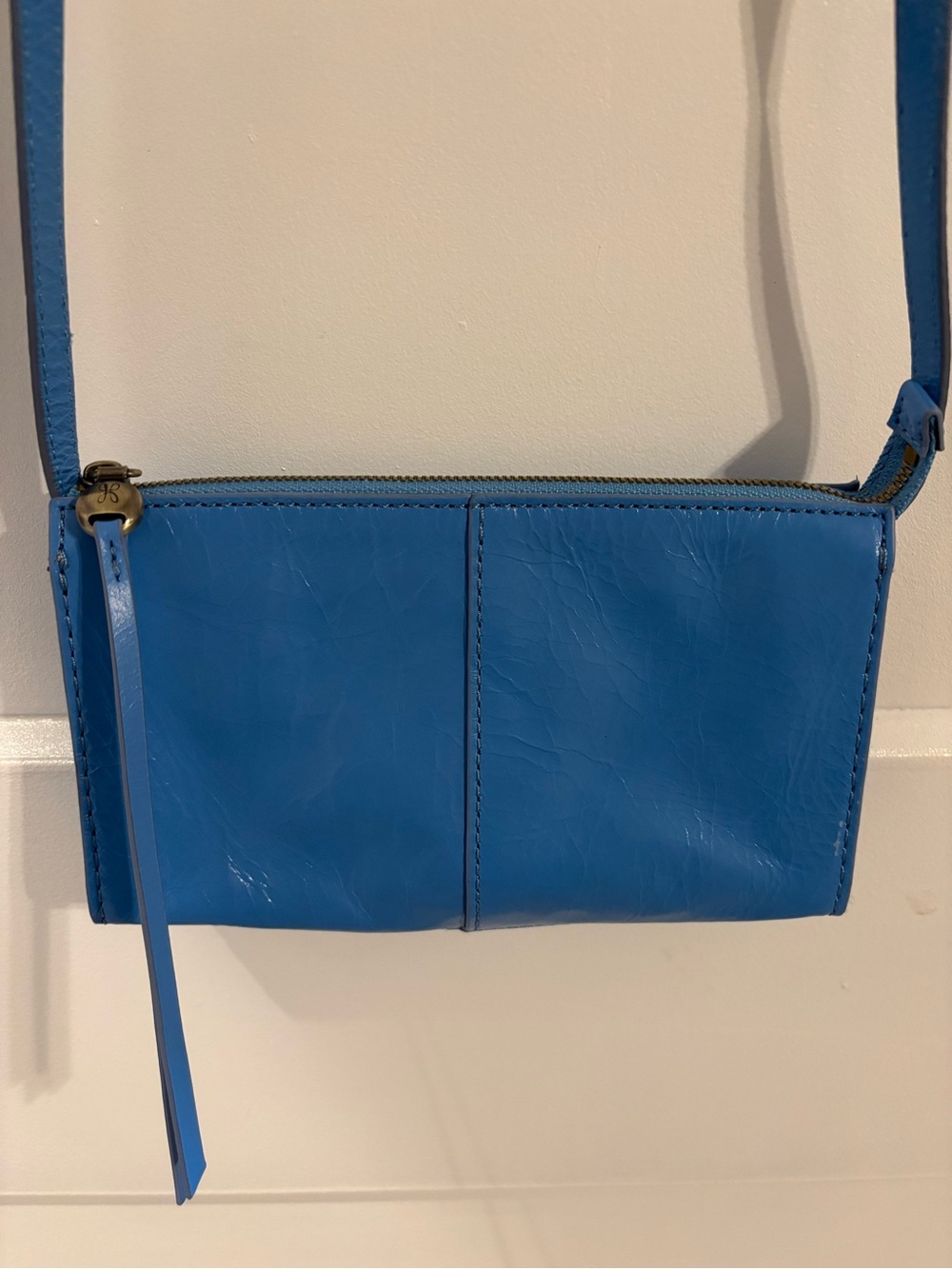 HOBO Jewel Sky Blue Leather Crossbody Bag - Picture 7 of 7